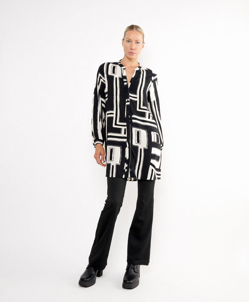 Blusa mujer estampado abstracto