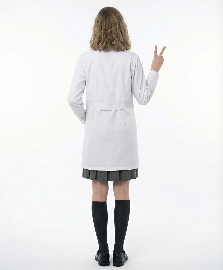 Delantal escolar blanco