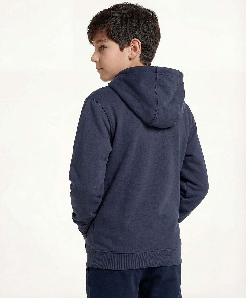 Poler&oacute;n escolar full zipper navy