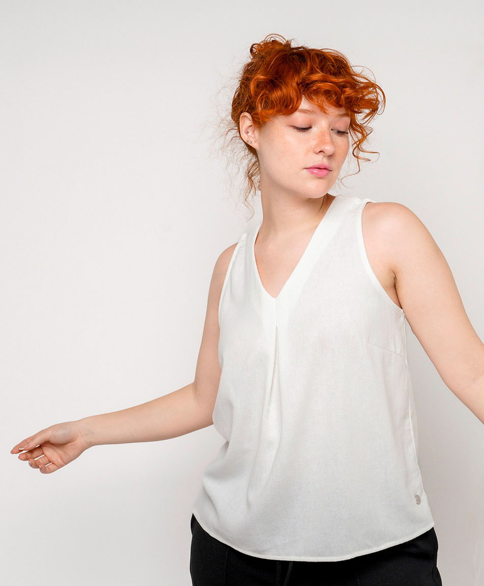 Blusa mujer lisa lino Blusa mujer lisa lino