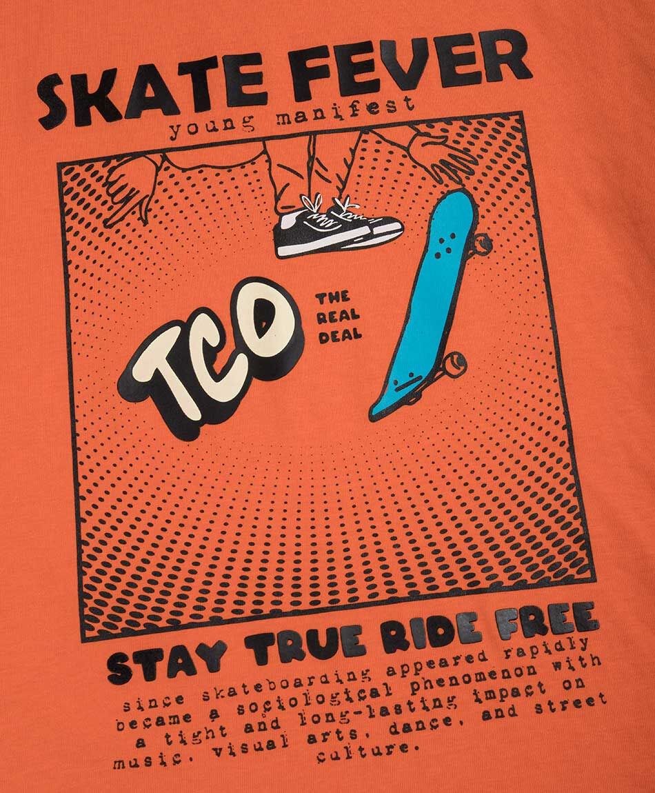 Polera ni&ntilde;o skate fever