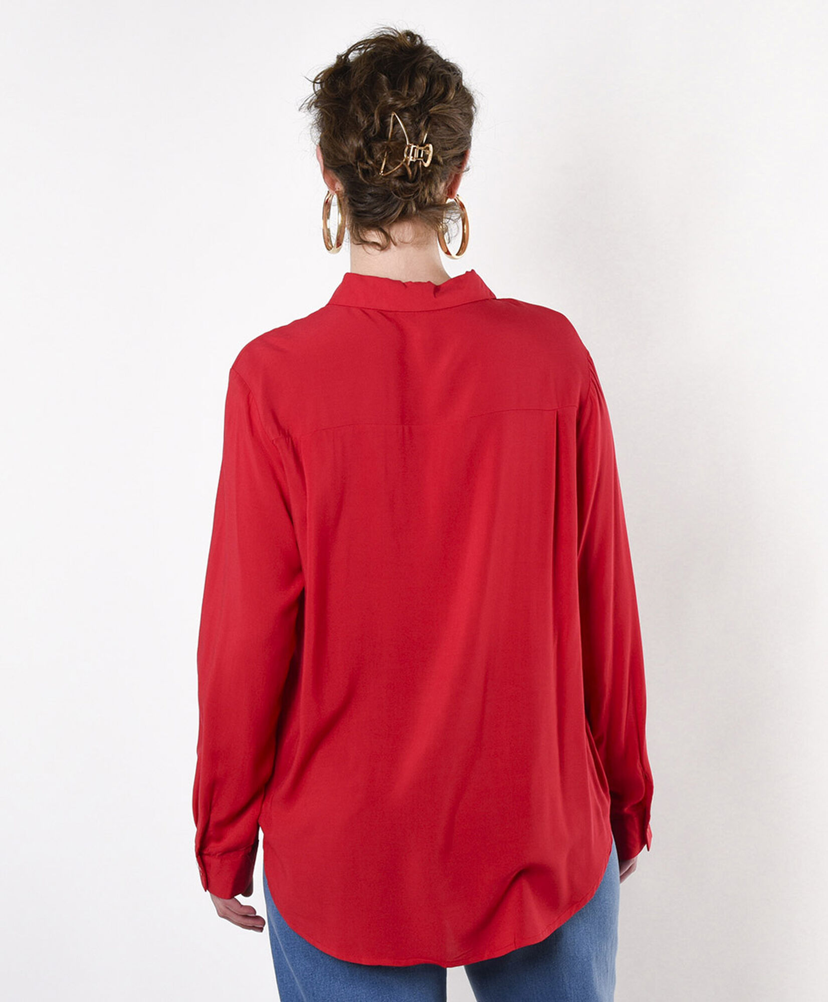 Blusa mujer camisera roja Blusa mujer camisera roja