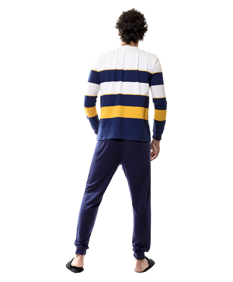 Pijama largo estampado