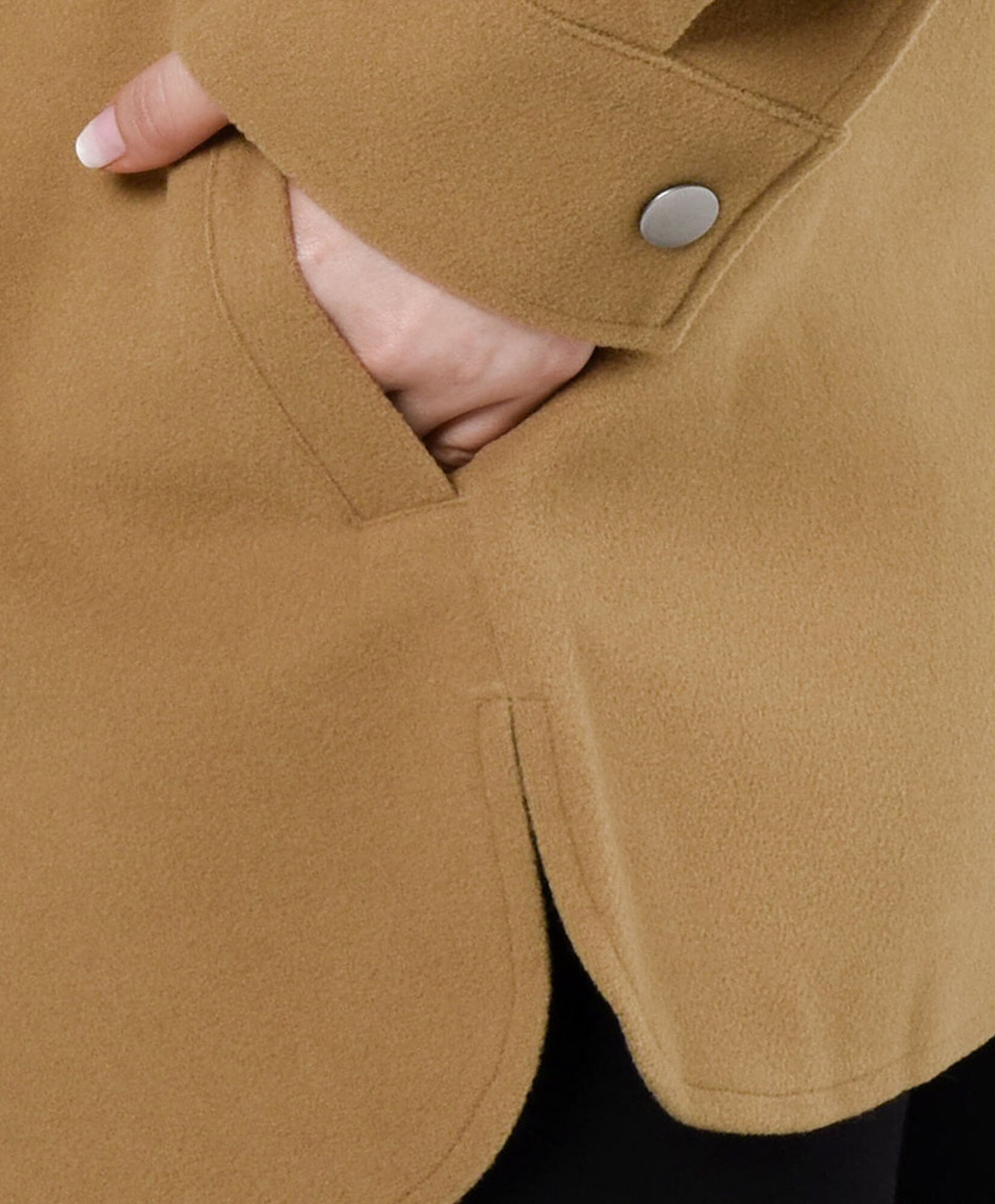 Chaqueta mujer lisa bolsillos cuadrados Chaqueta mujer lisa bolsillos cuadrados