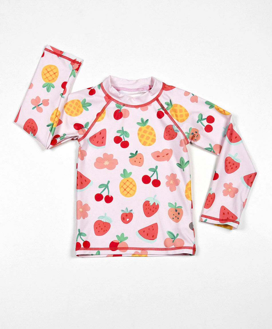 Polera para agua beb&eacute; frutas