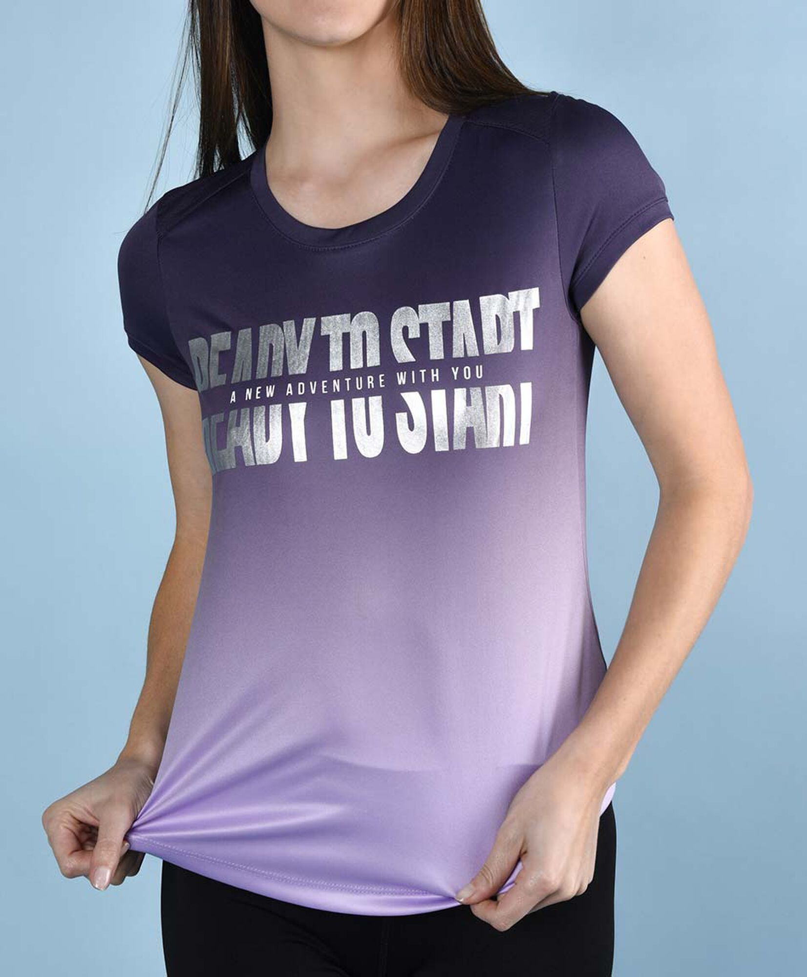 Polera deportiva manga corta cuello redondo Polera deportiva manga corta cuello redondo