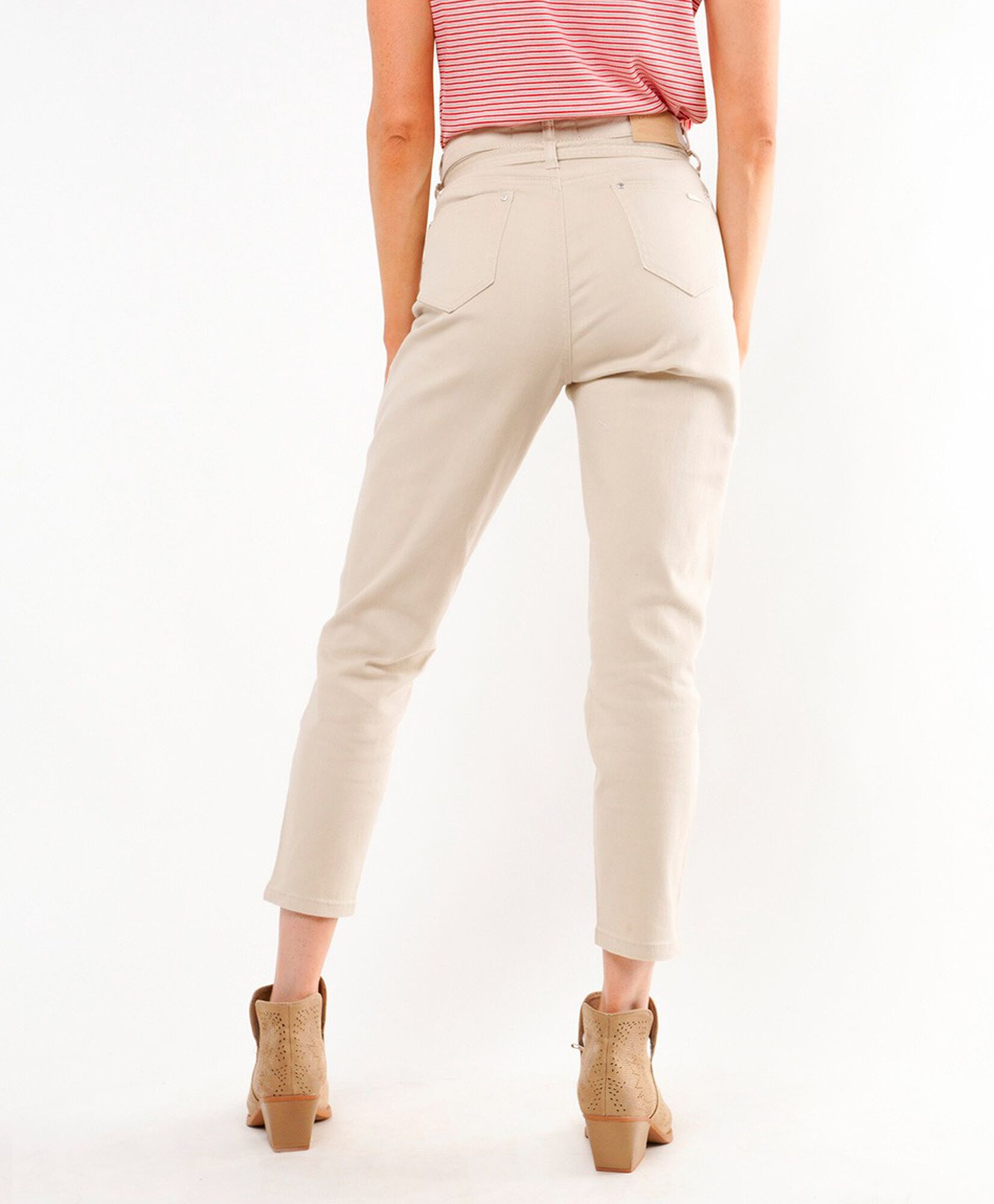 Jeans mujer lazo cinturón skinny fit Jeans mujer lazo cinturón skinny fit