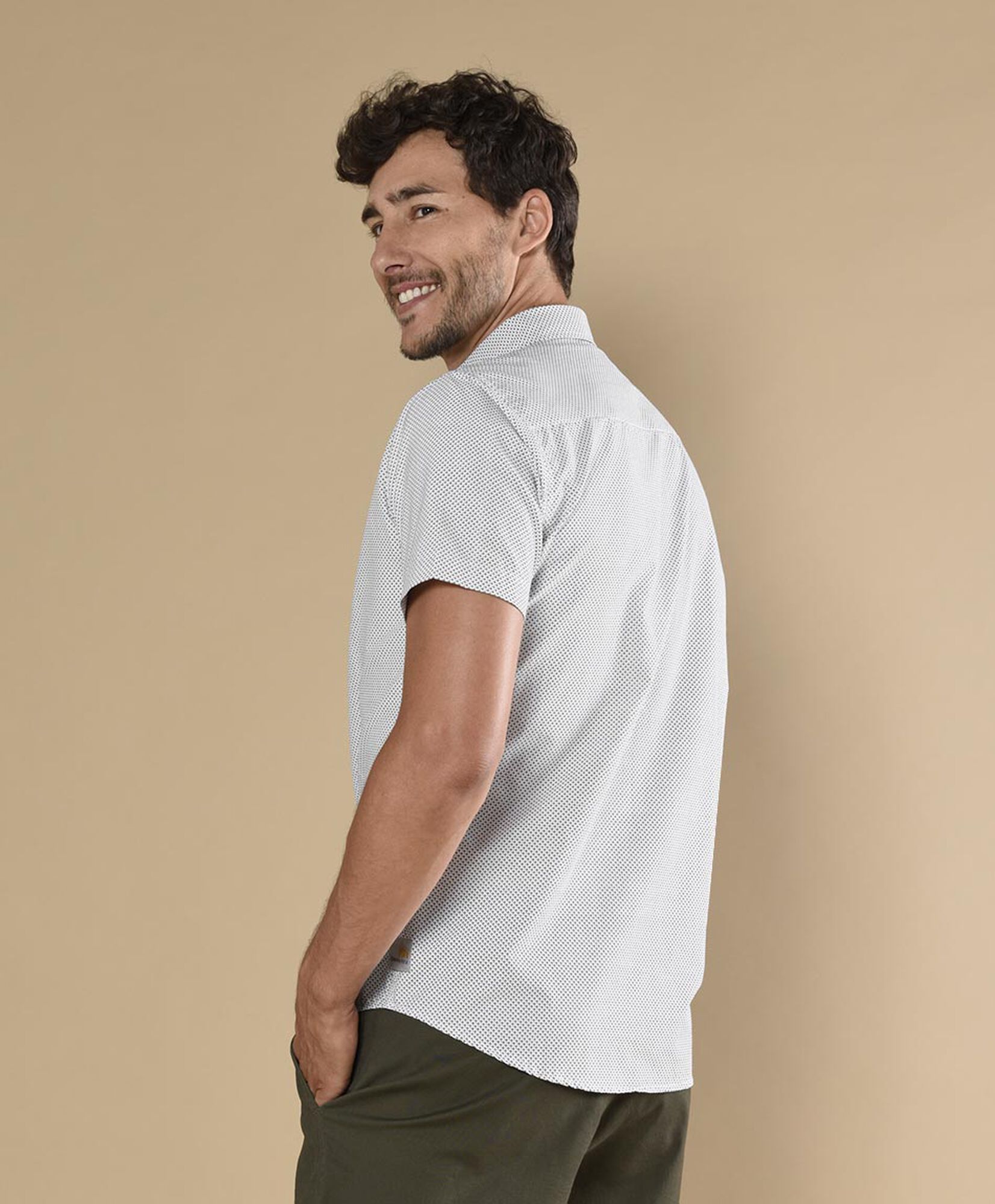 Camisa hombre mini rombos Camisa hombre mini rombos