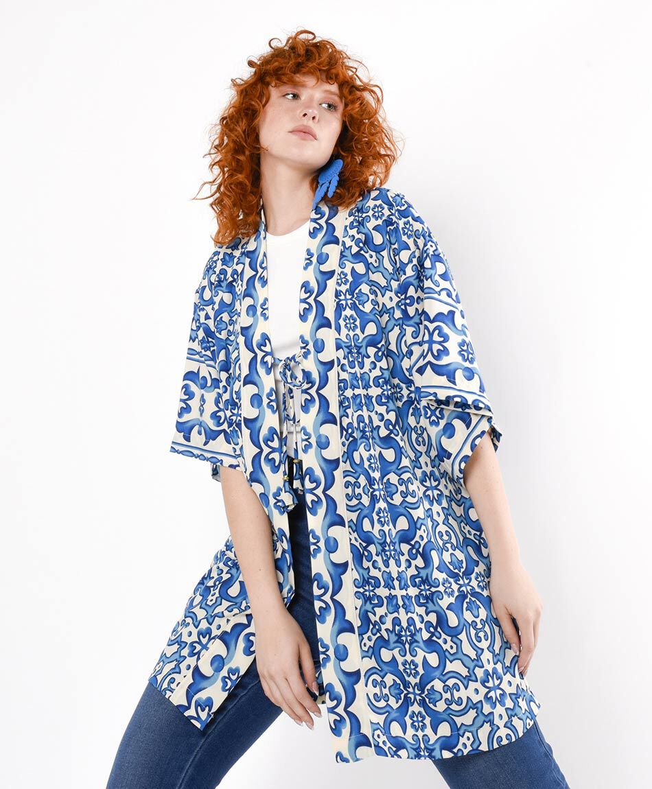 Kimono mujer estampado arabic
