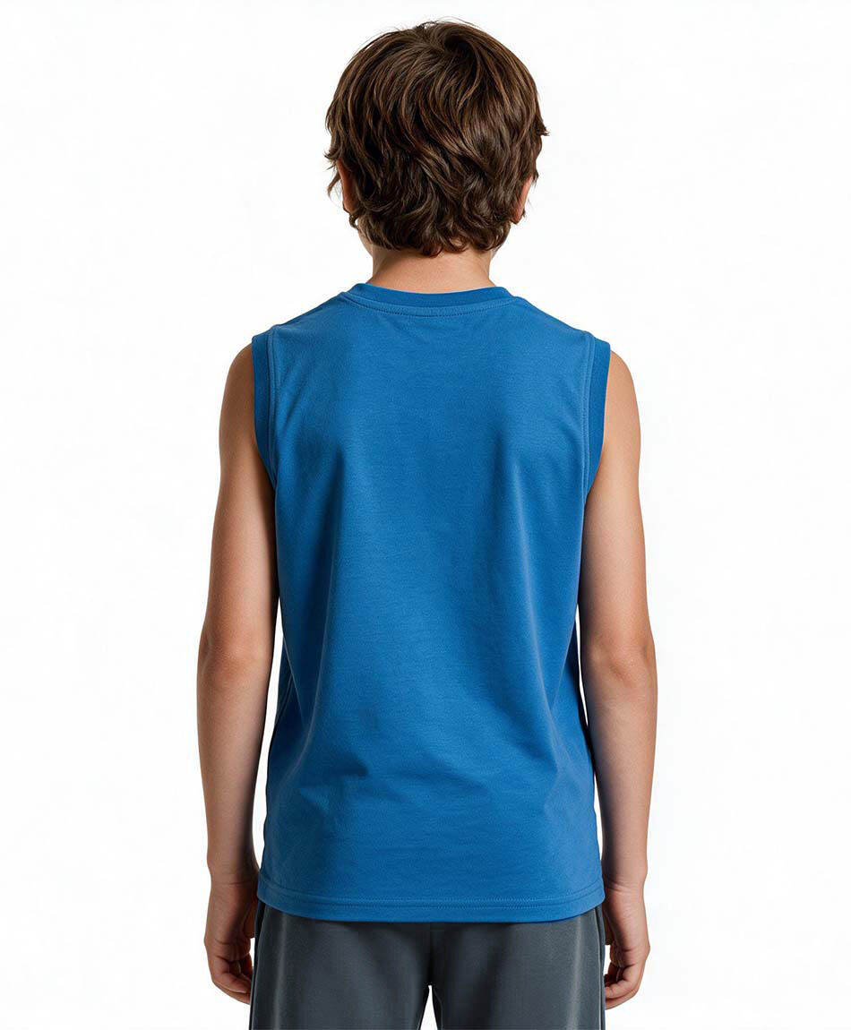 Polera ni&ntilde;o sin mangas ciudades