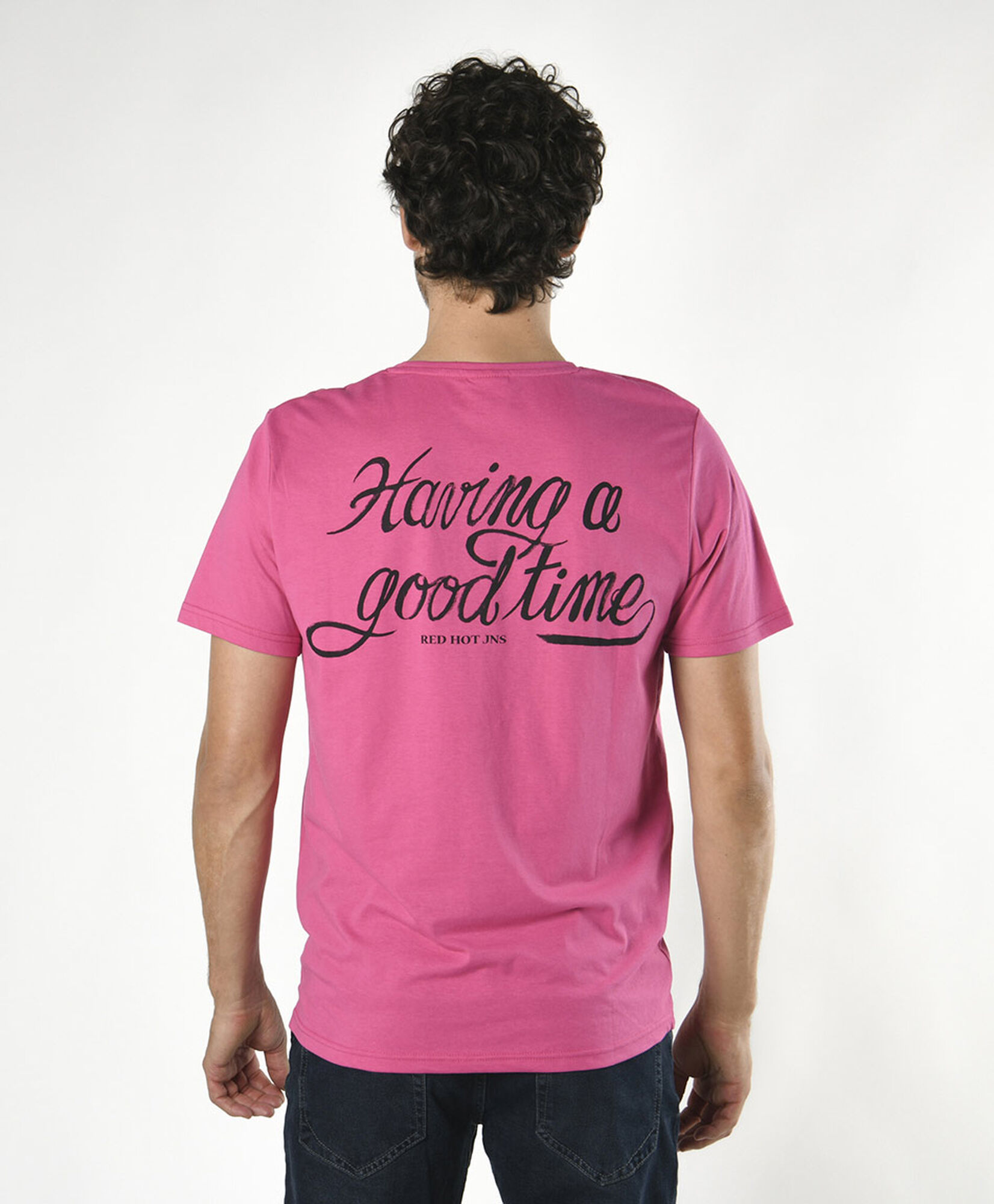 Polera hombre doble estampado Polera hombre doble estampado