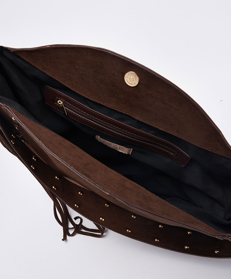 Bolso mujer suede flecos