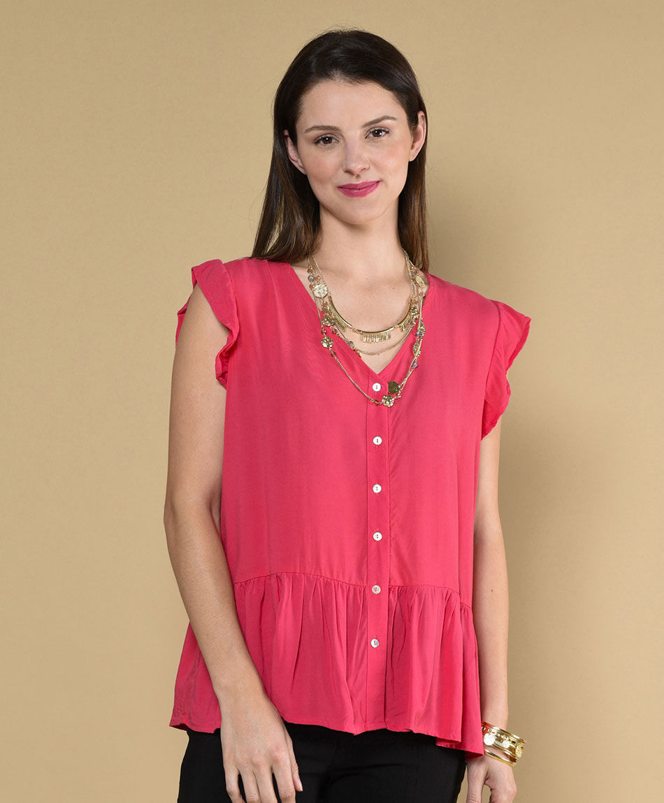 Blusa oversize manga mini