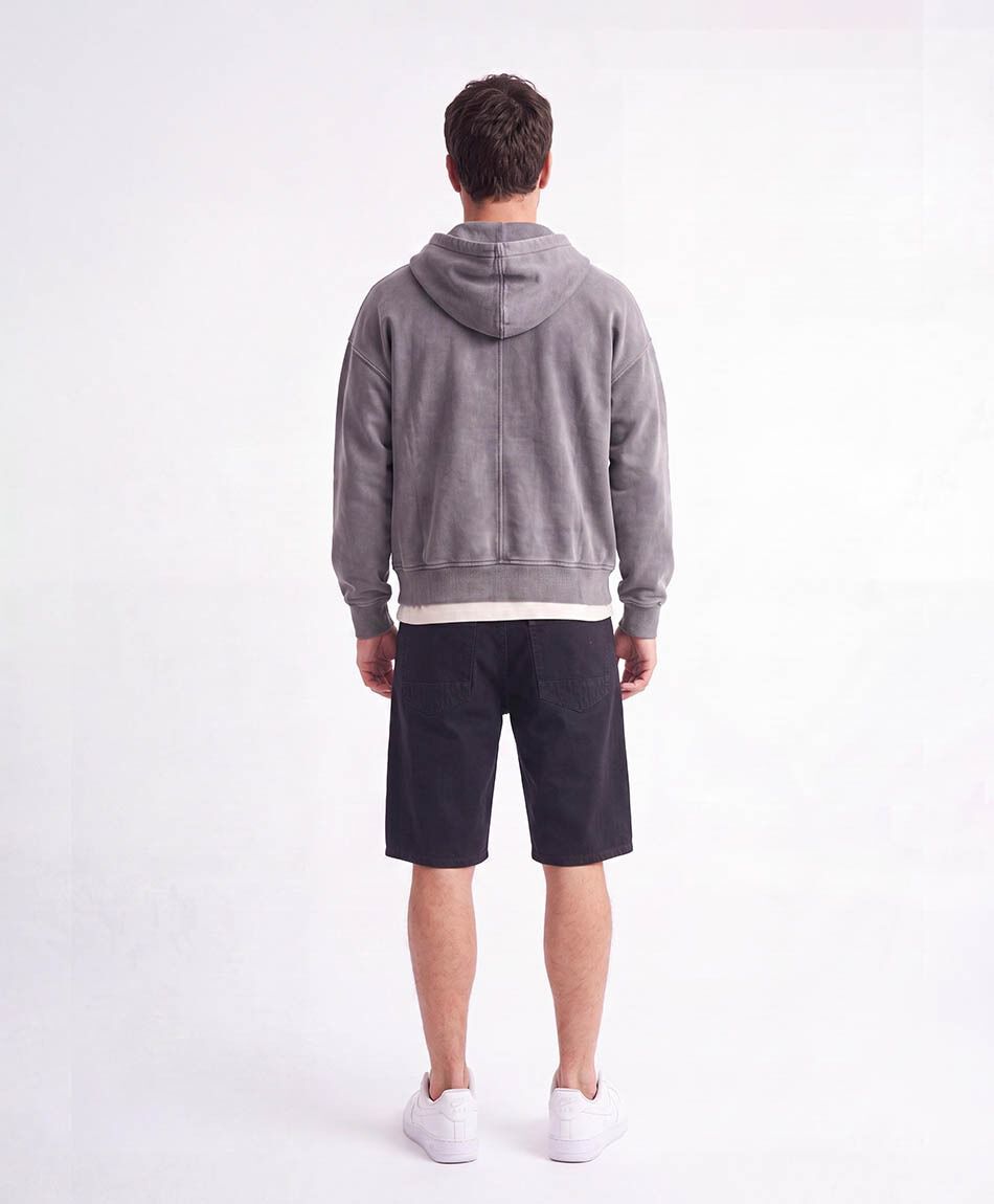 Bermuda hombre denim destroy negra