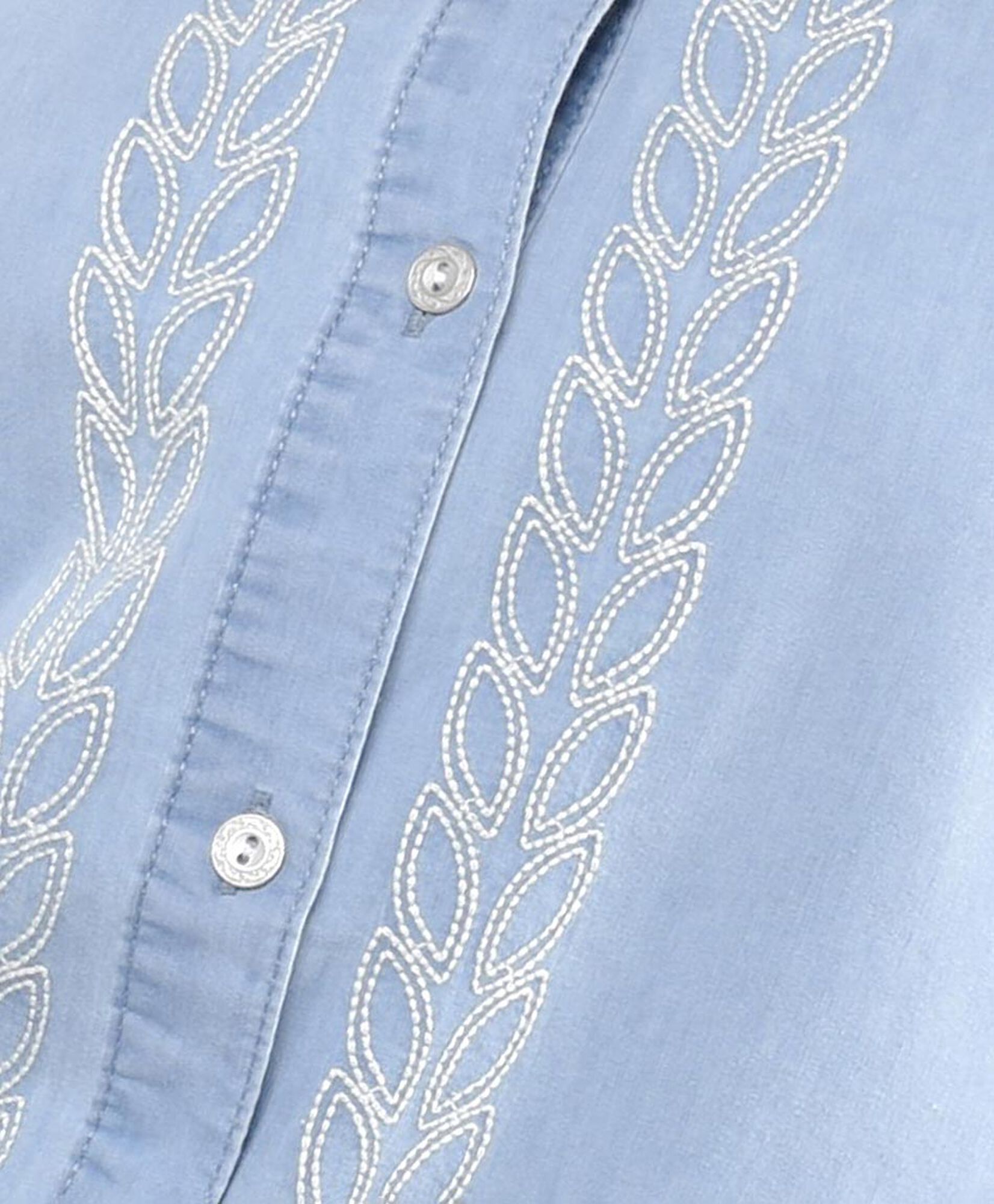 Blusa mujer denim bordada Blusa mujer denim bordada