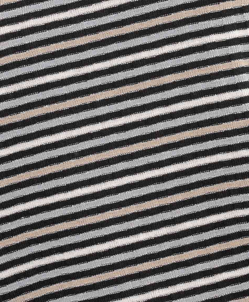 Polera mujer cl&aacute;sica rayas blanco y negro