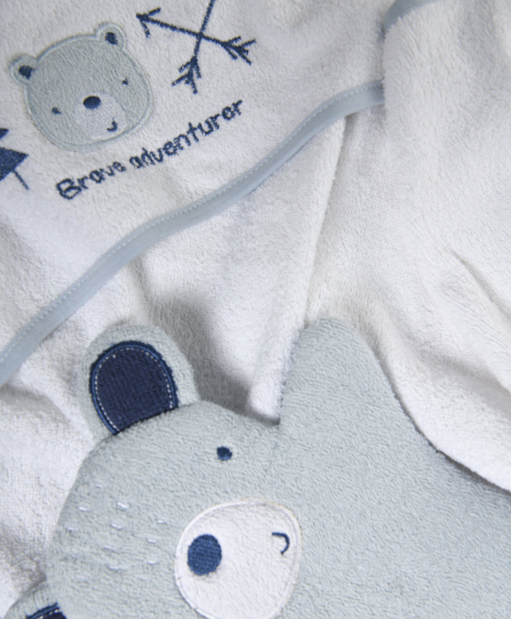 Pack toalla + guante bebé azul Pack toalla + guante bebé azul