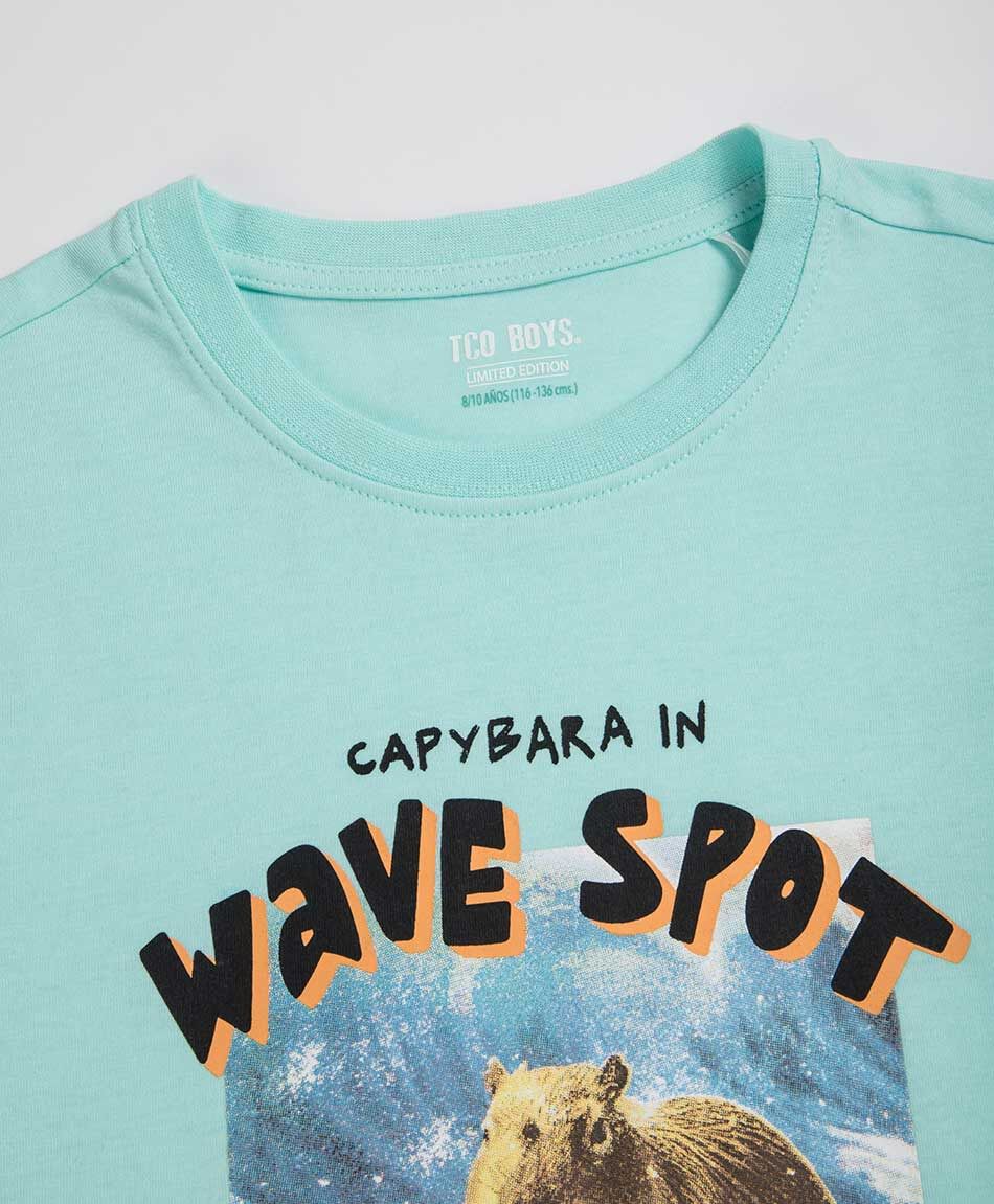 Polera ni&ntilde;o capibara