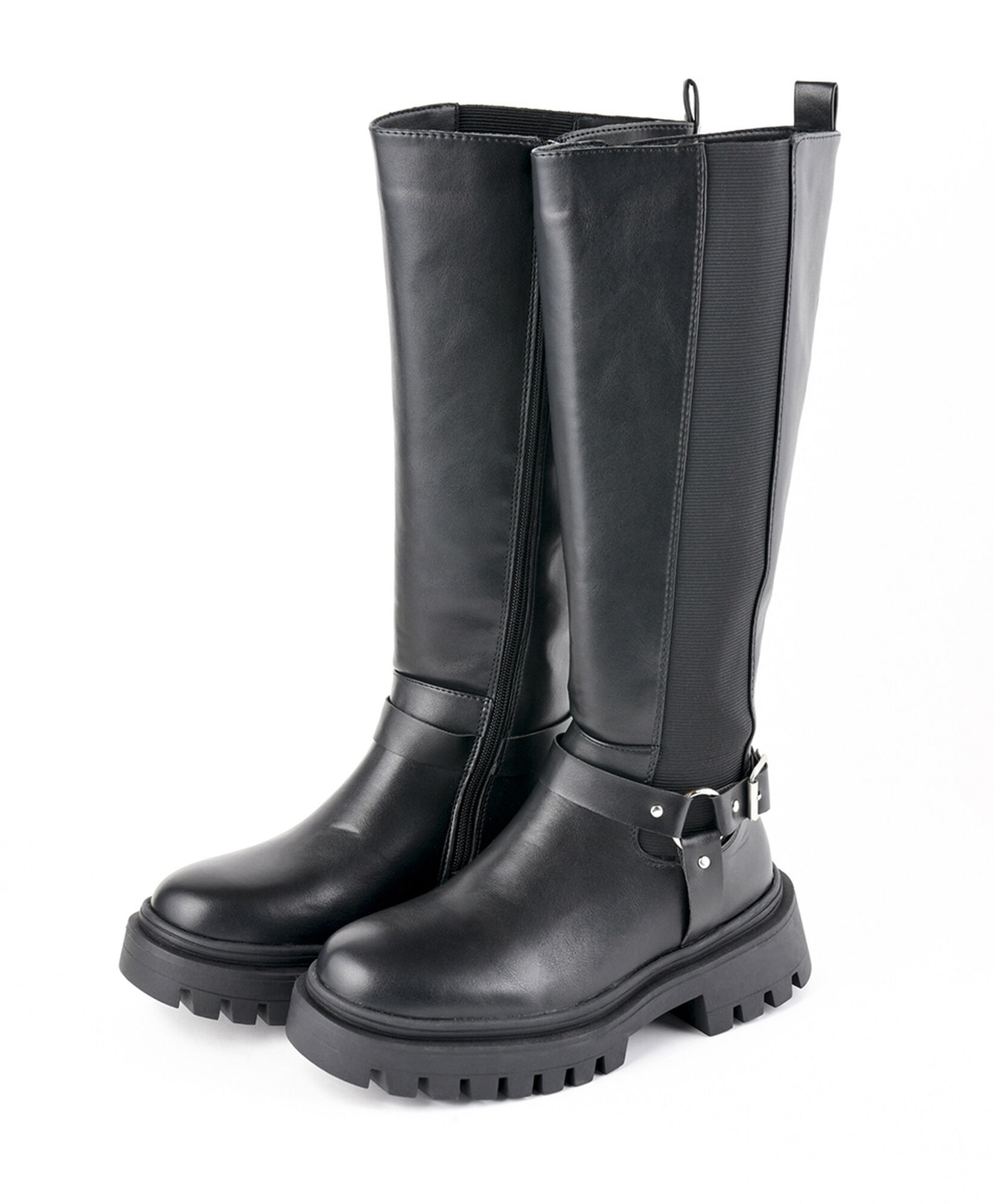 Bota mujer larga hebilla TRICOT - Main Image