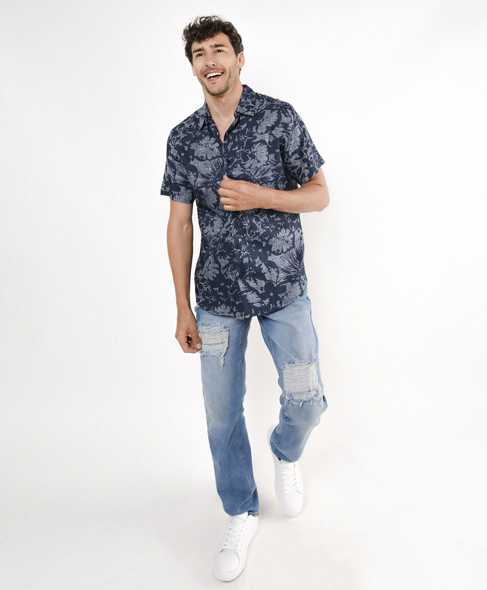 Camisa hombre estampada
