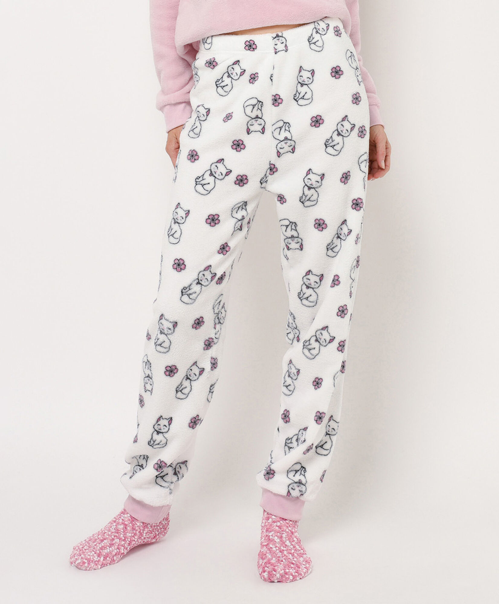 Pijama + calcetines mujer gatito Pijama + calcetines mujer gatito