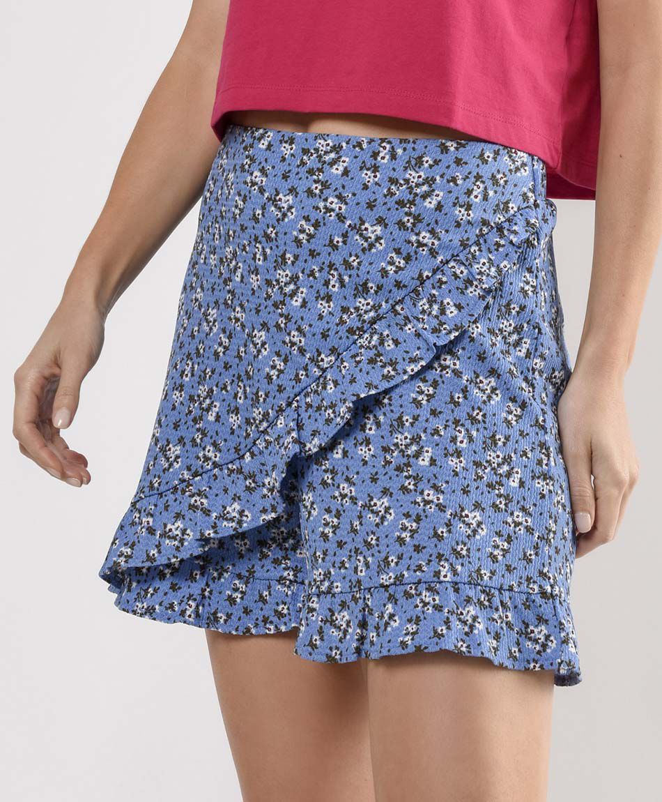 Short mujer estampado floreado