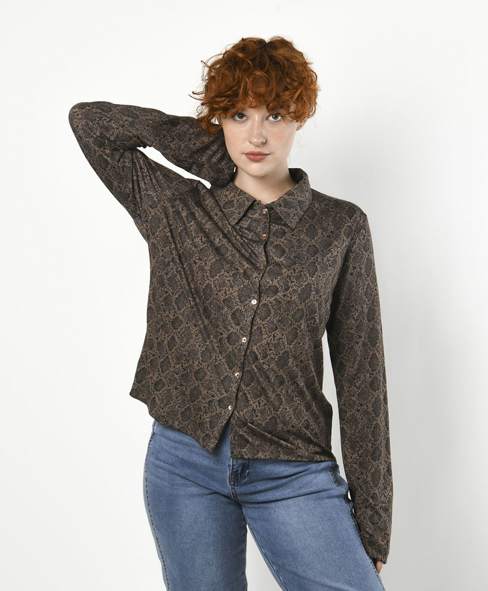 Blusa mujer print ajustada Blusa mujer print ajustada