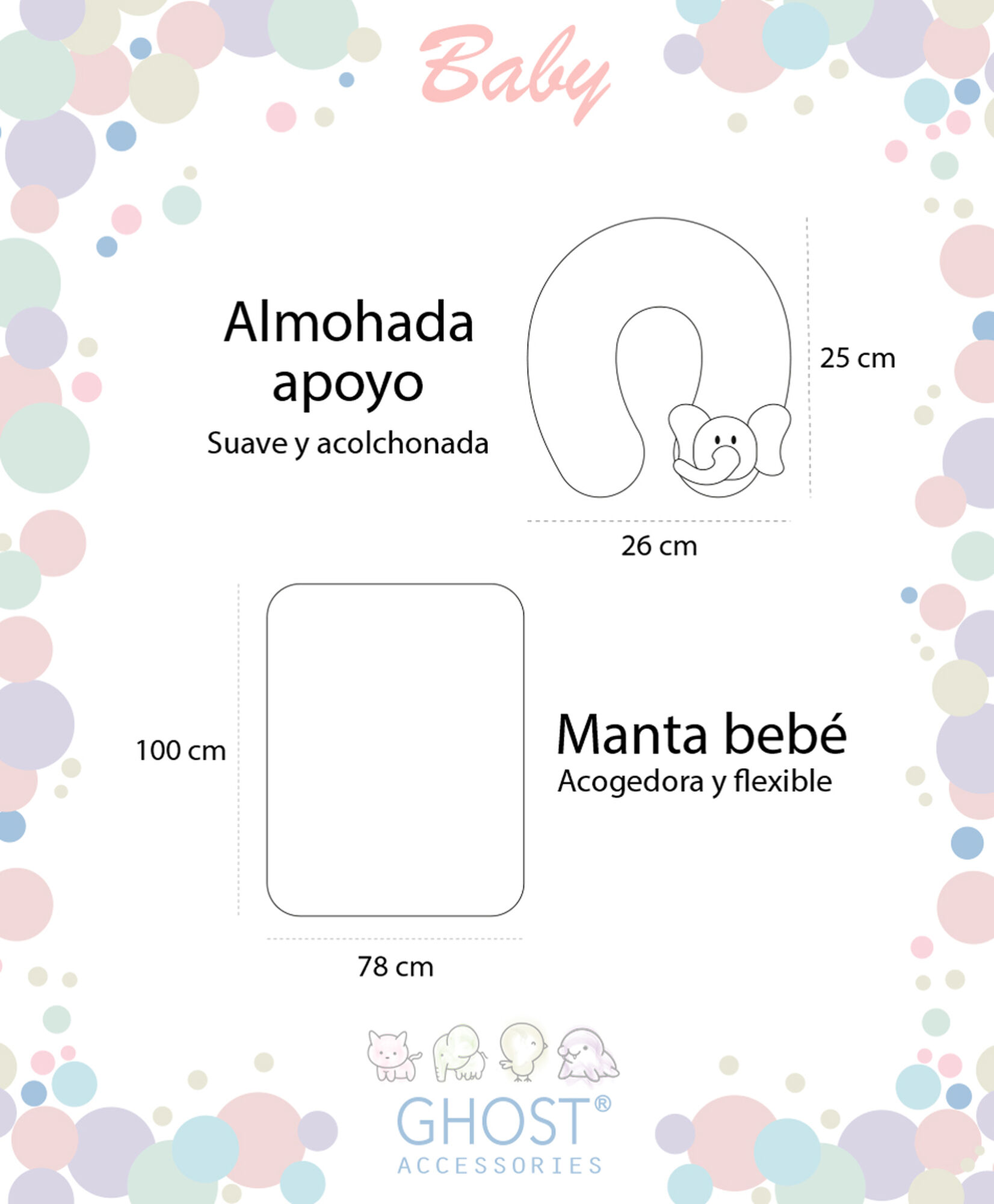 Set mantita + cojín bebé animalitos Set mantita + cojín bebé animalitos