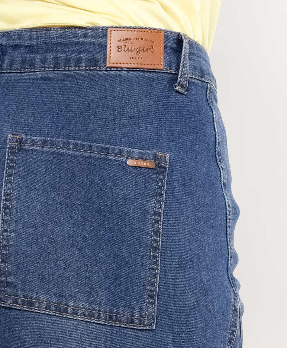 Jeans mujer bolsillos laterales wide