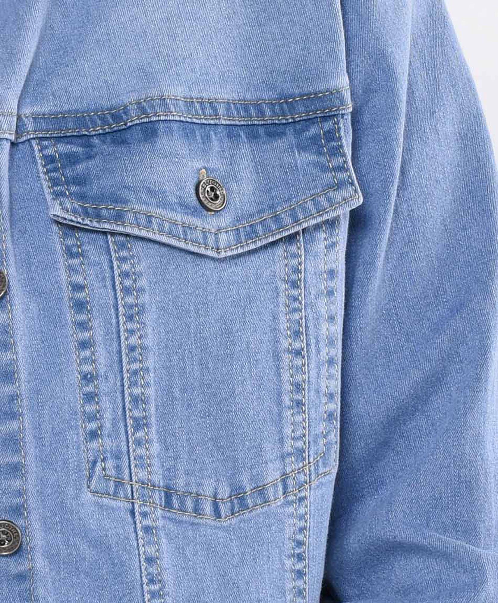 Blusa mujer denim elasticada Blusa mujer denim elasticada