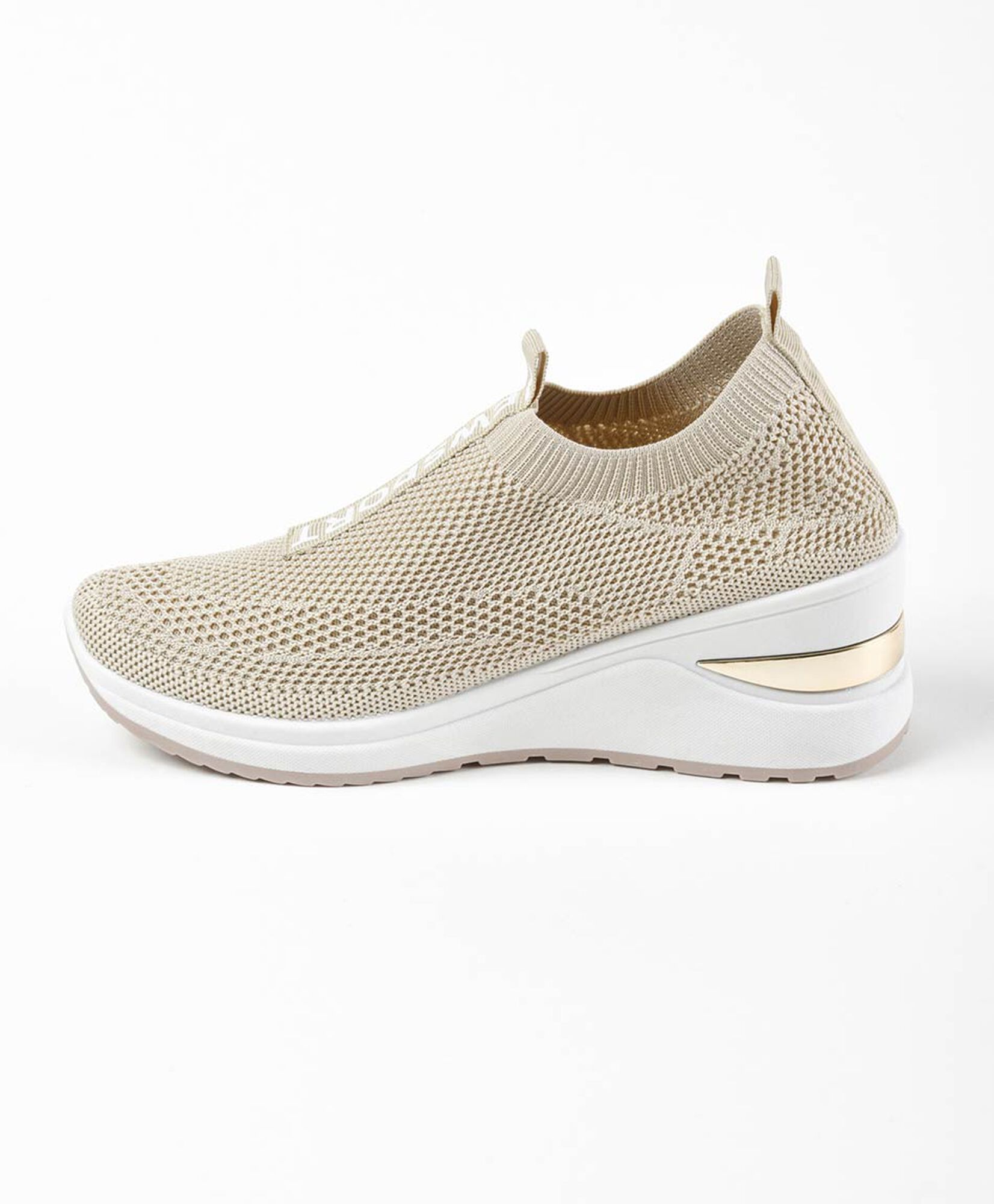 Zapatilla mujer tela elasticada plataforma Zapatilla mujer tela elasticada plataforma