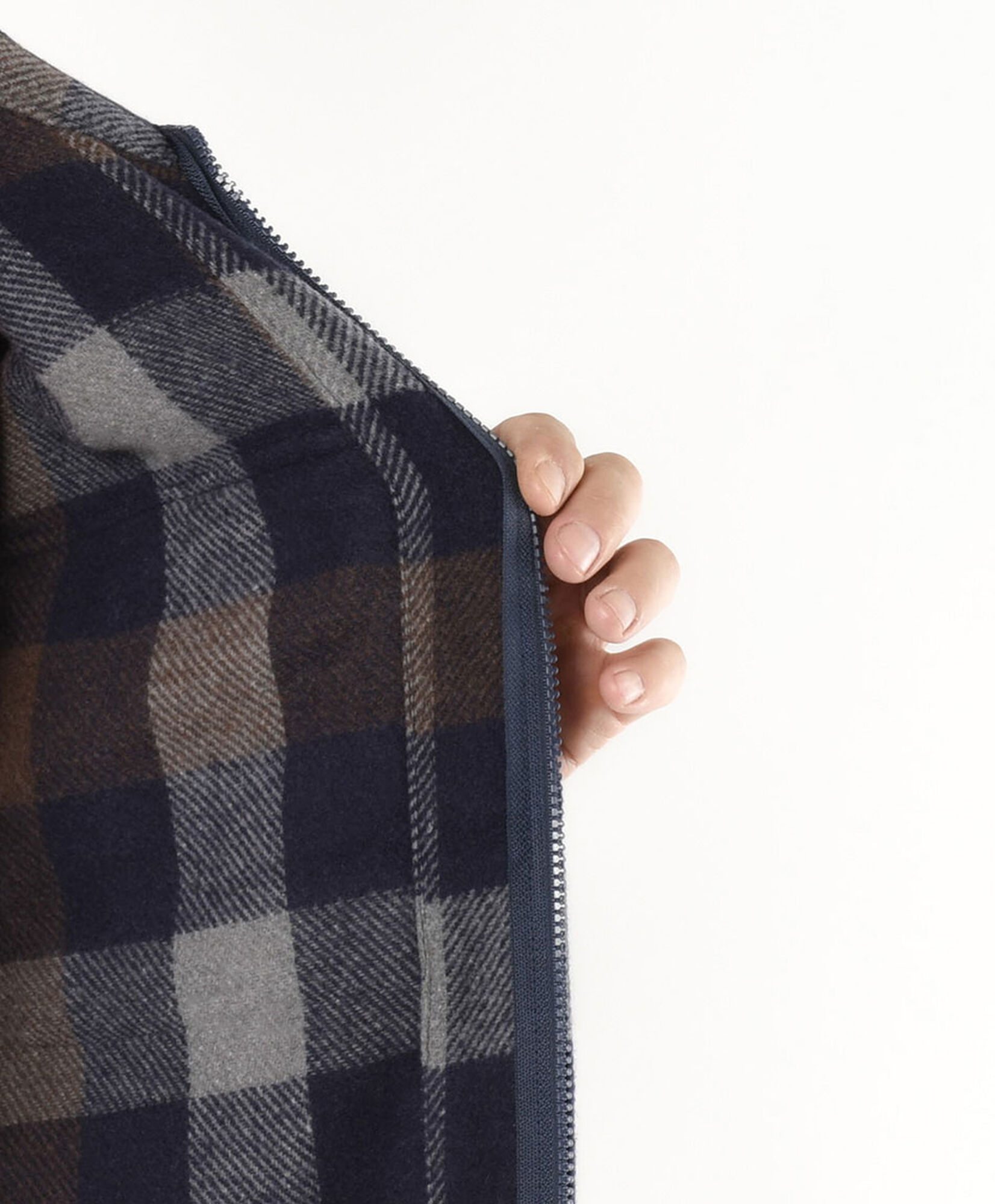 Chaqueta hombre escocesa bolsillo Chaqueta hombre escocesa bolsillo