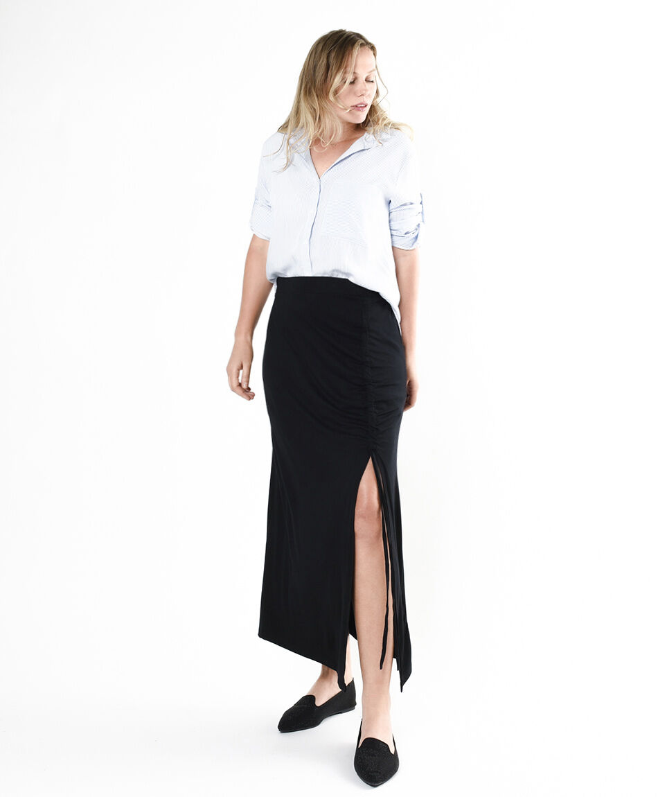 Falda mujer midi abierta