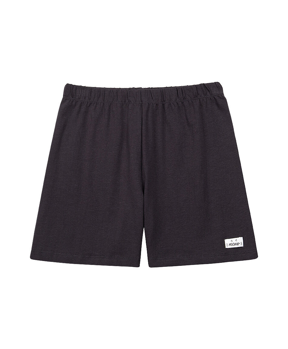 Short ni&ntilde;a biker negro