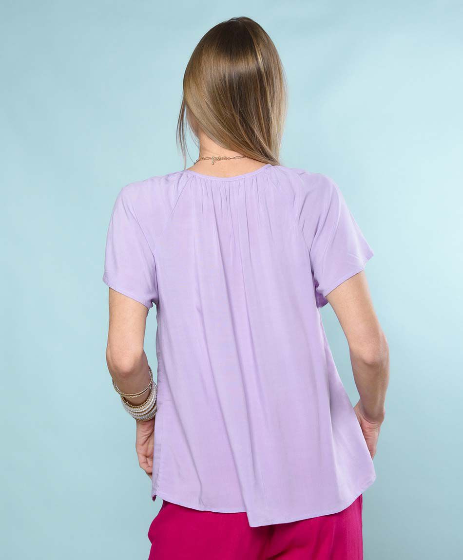 Blusa oversize manga corta