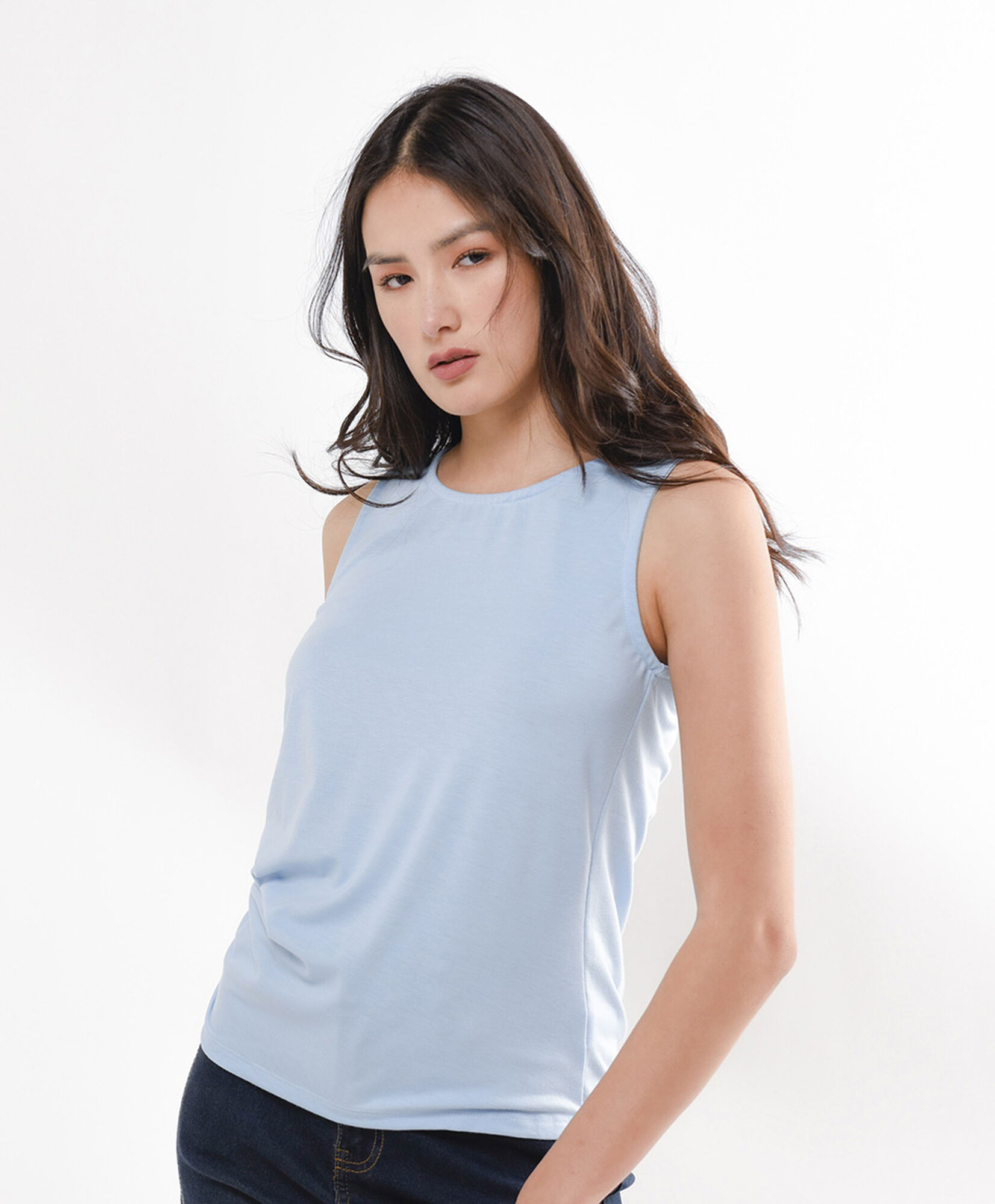 Polera mujer top azul Polera mujer top azul