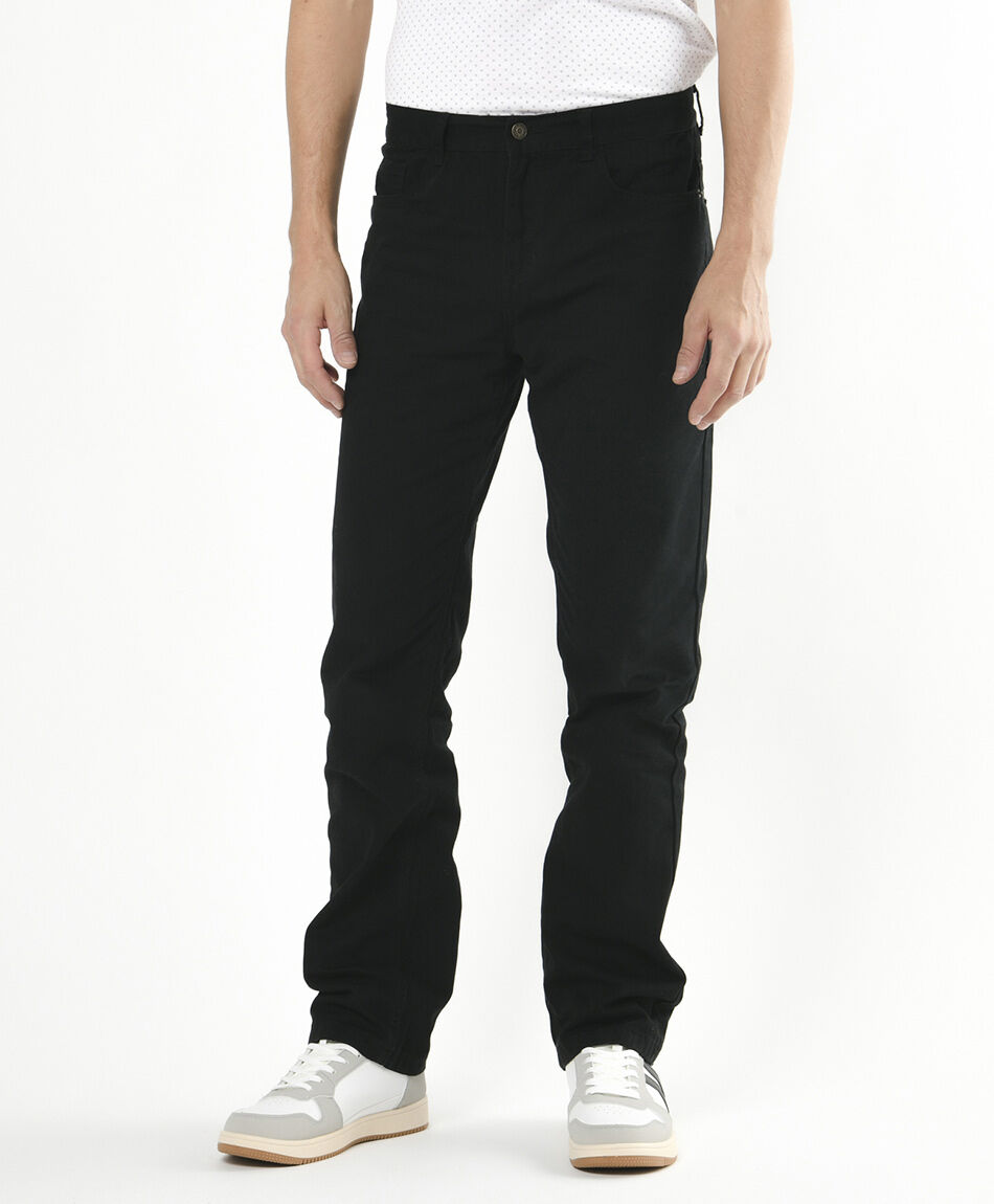 Pantal&oacute;n hombre b&aacute;sico negro