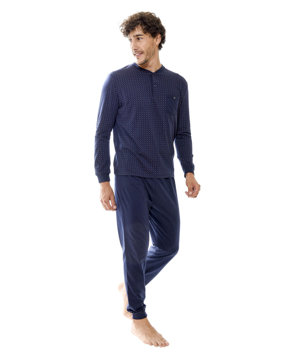 Pijama largo estampado