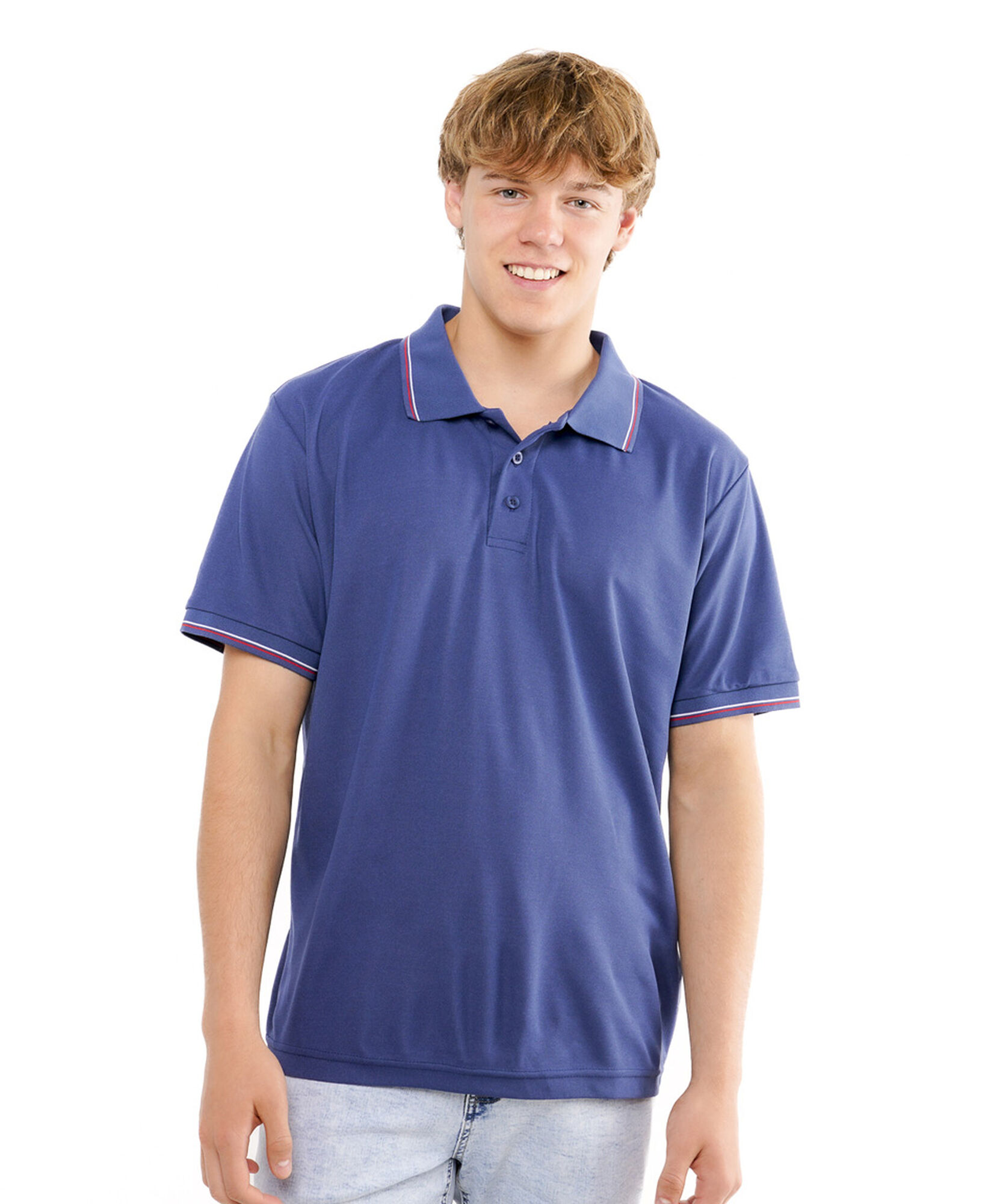 Polera hombre dry fit polo líneas Polera hombre dry fit polo líneas