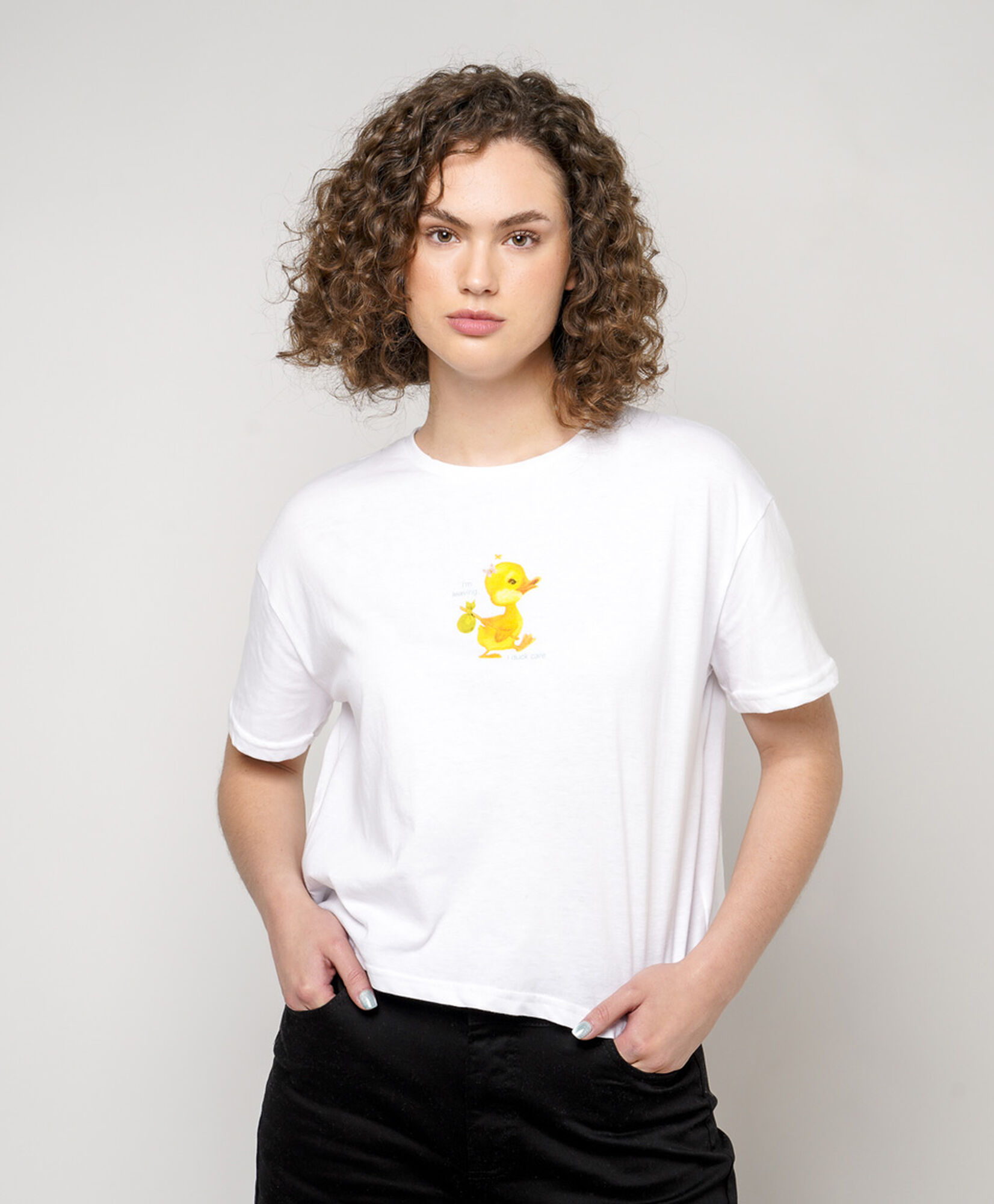 Polera mujer estampado pato Polera mujer estampado pato