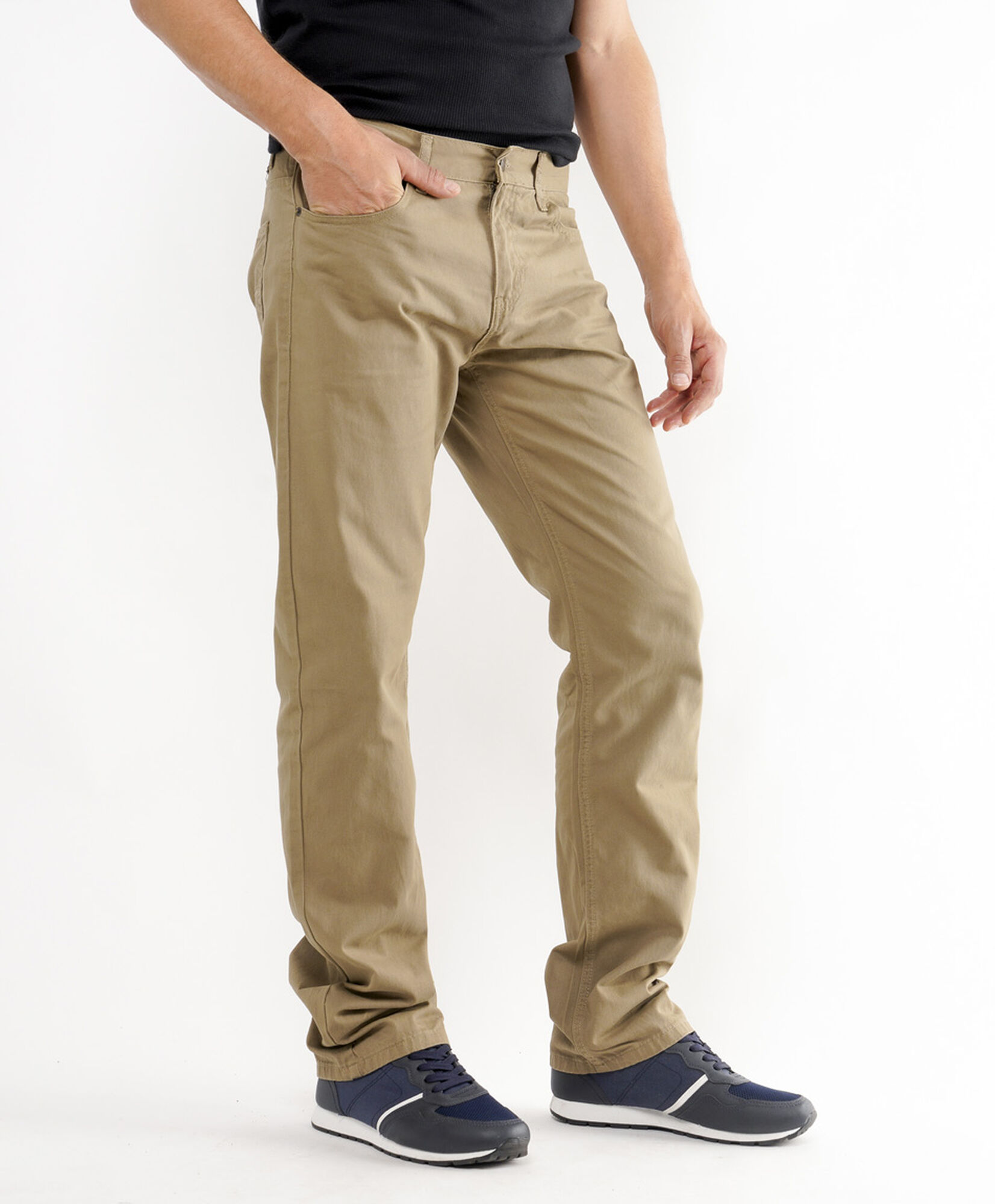 Pantalón hombre básico beige Pantalón hombre básico beige