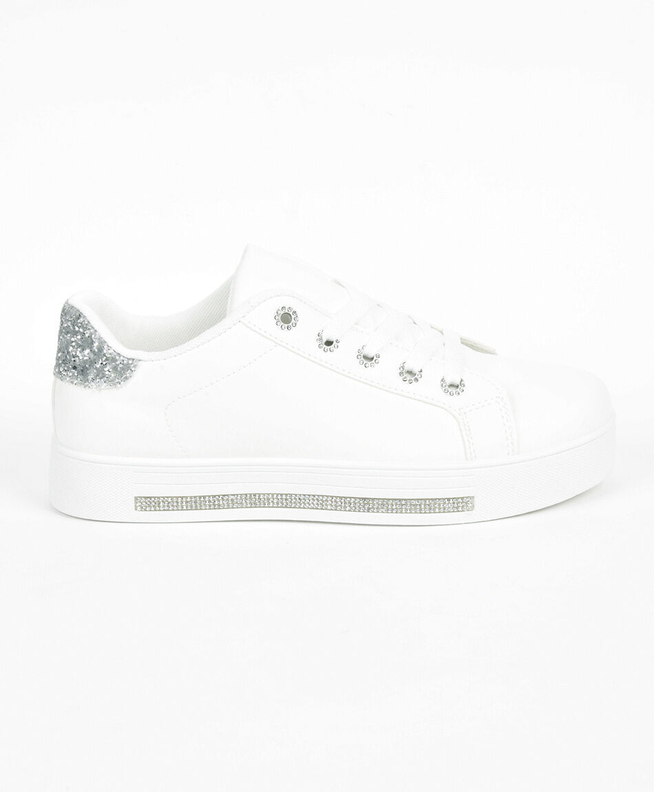 Zapatilla mujer suela brillos