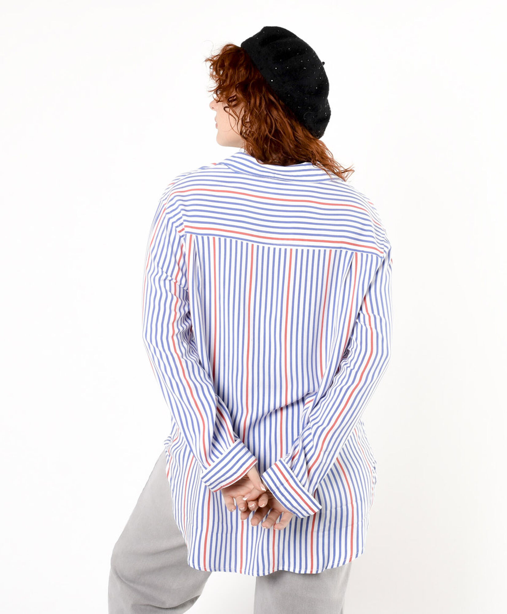 Blusa mujer líneas bicolor Blusa mujer líneas bicolor