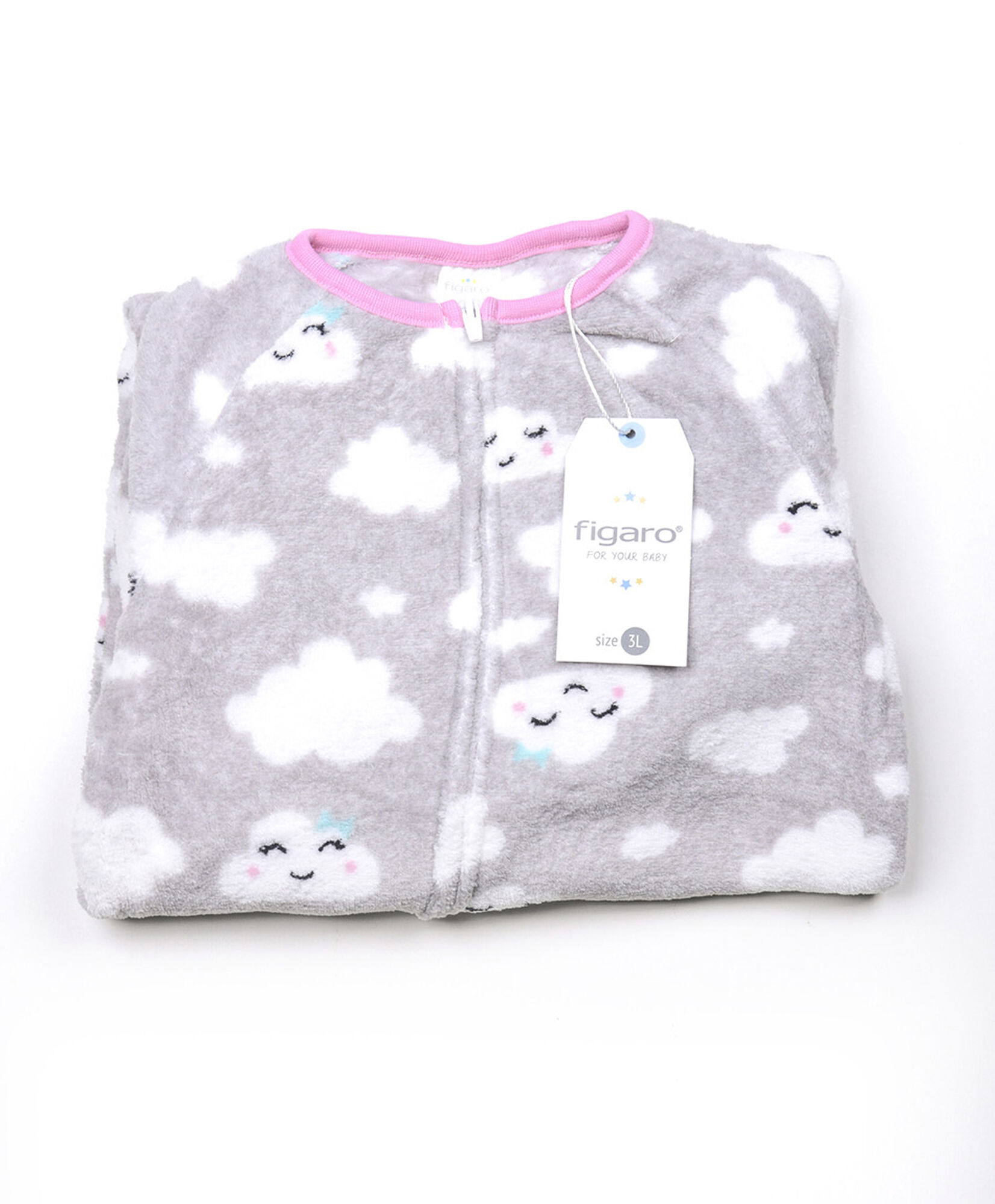 Pijama bebé micropolar enterito nubes Pijama bebé micropolar enterito nubes