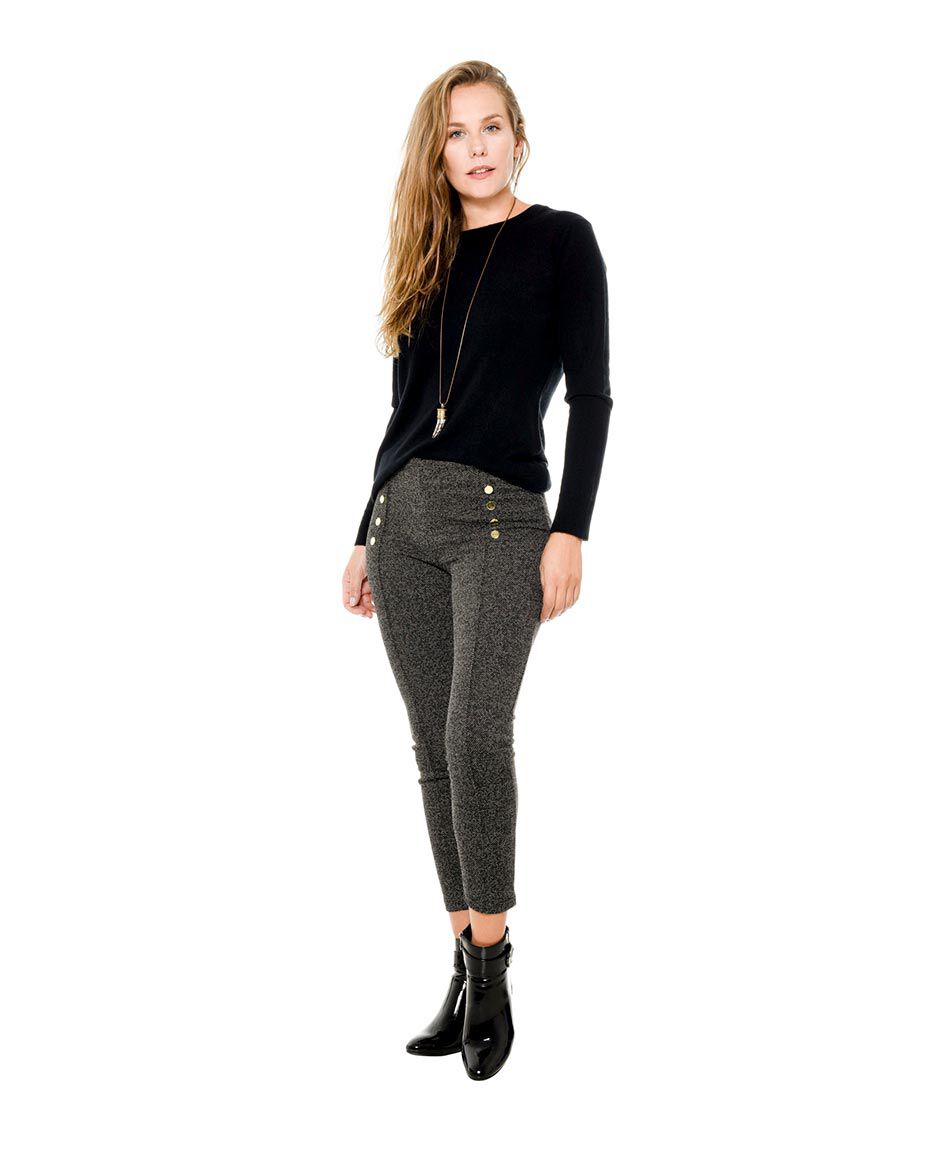 Leggins textura botones