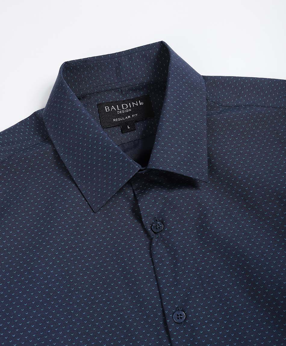 Camisa hombre dise&ntilde;o formal azul
