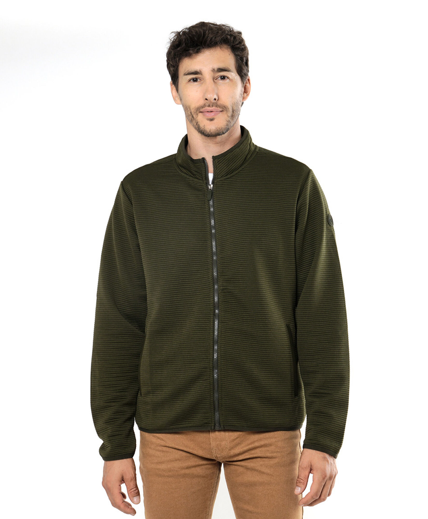 Polerón hombre textura líneas Polerón hombre textura líneas