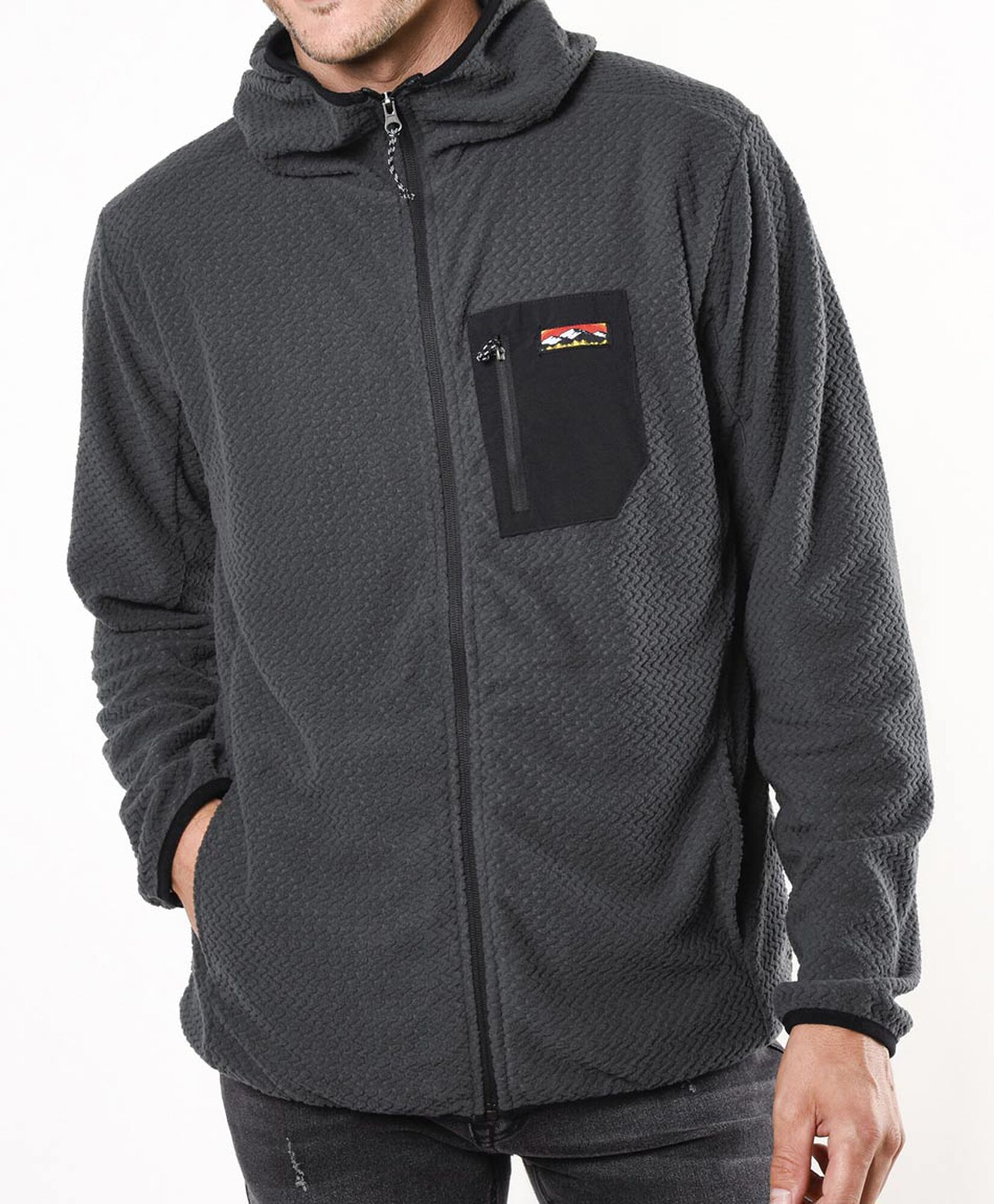 Polerón hombre outdoor textura Polerón hombre outdoor textura