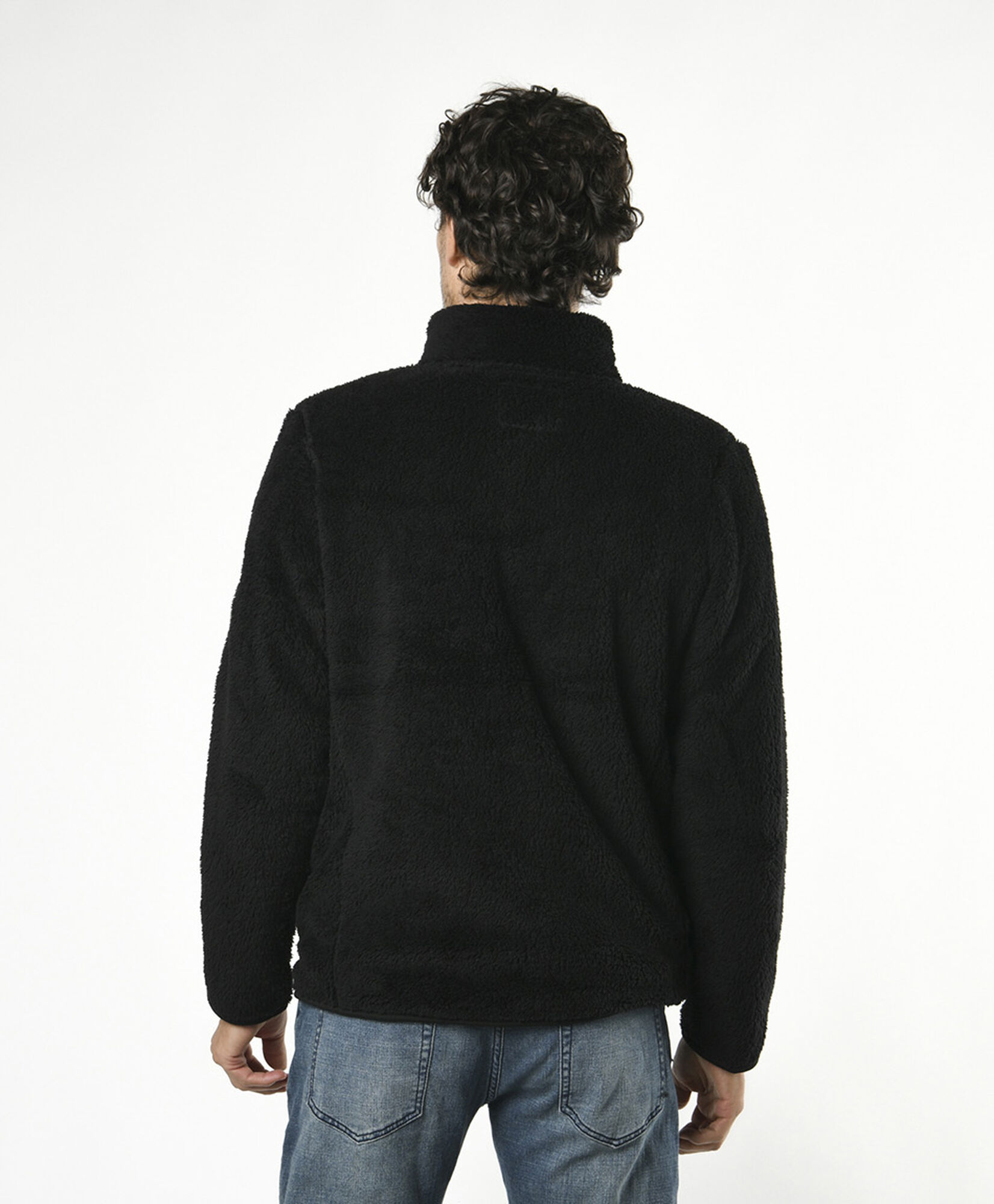 Polerón hombre coral negro Polerón hombre coral negro