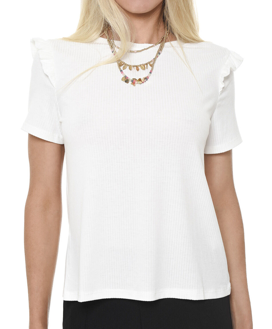 Polera rib vuelitos